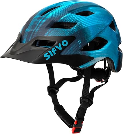Kids Bike Helmet Boys and Girls Bike Helmet with Cool Visor Helmet for Kids 5-14, Kids Bike Helmets Youth Bike Helmet Adjustable & Lightweight 50-57cm