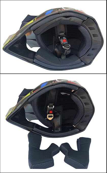 Motocross Off Road Street Dirt Bike Full Face Motorcycle Helmet MX MTV